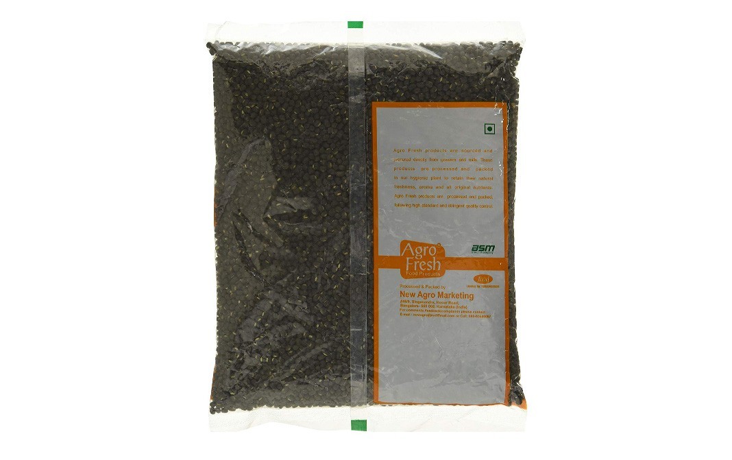 Agro Fresh Whole Black Urad    Pack  1 kilogram